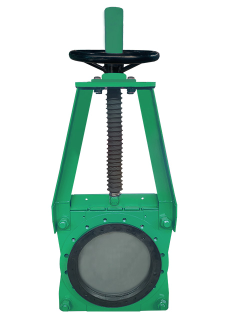 手動(dòng)對(duì)夾式礦漿刀閘閥