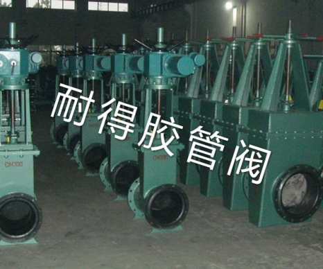 電動襯膠調節(jié)閥/礦漿閥（耐得管夾閥公司提供圖片）